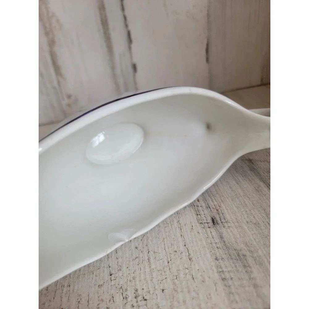 Vintage gravy‎ boat buck deer design ceramic Xmas serving kitchen home decor